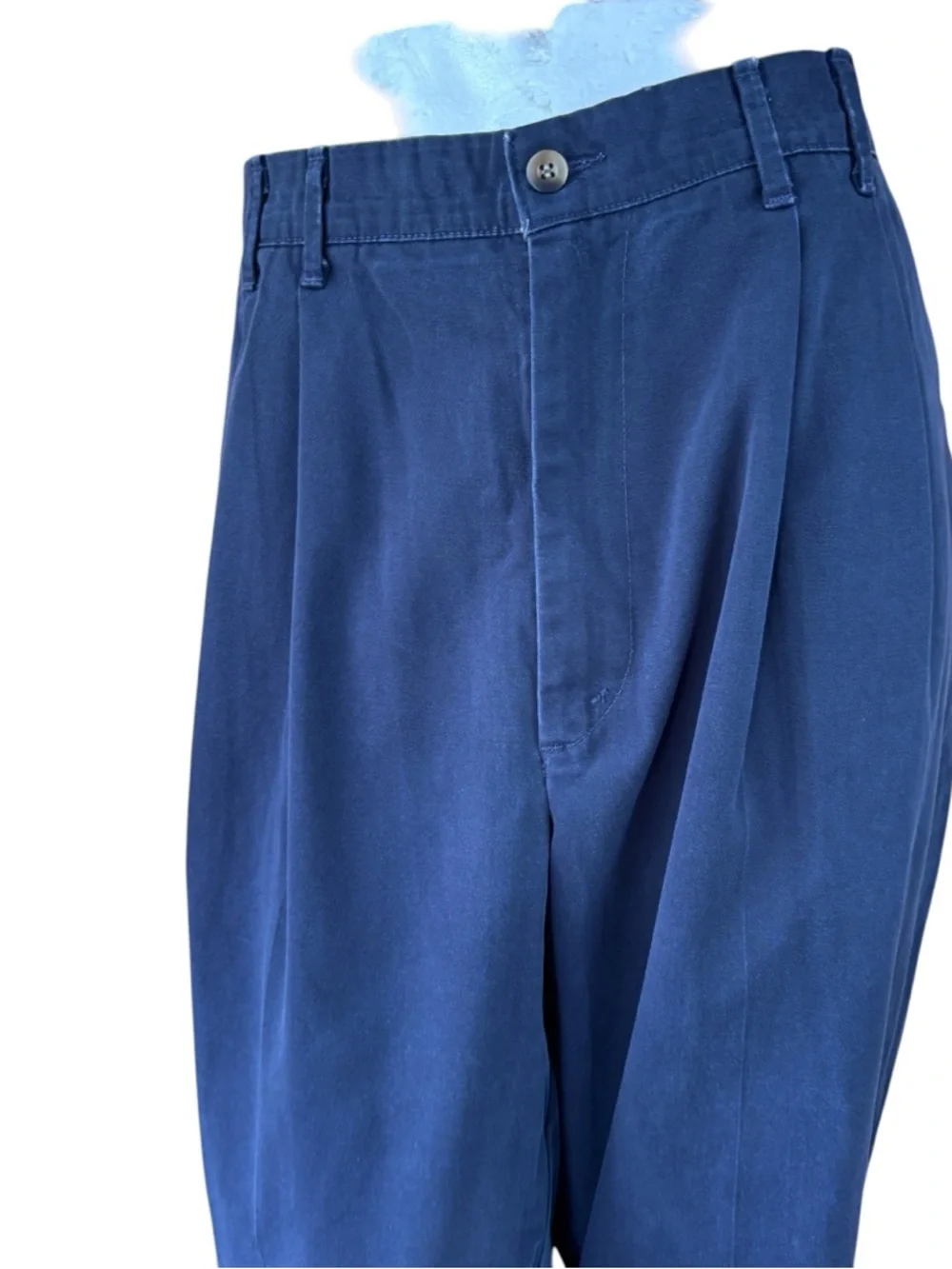 Dockers Men's black pleated chinos, size 38/34, vintage, office, dressy, casual - Picture 2 of 10